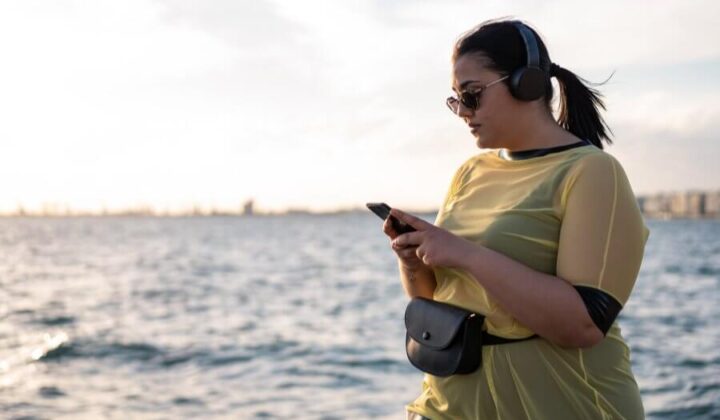 Young lady outdoors thinking