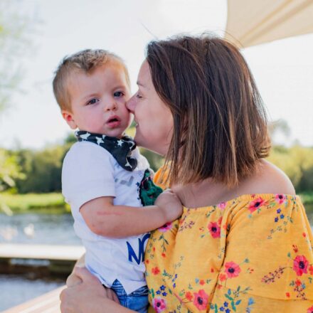 Sarah and her son.