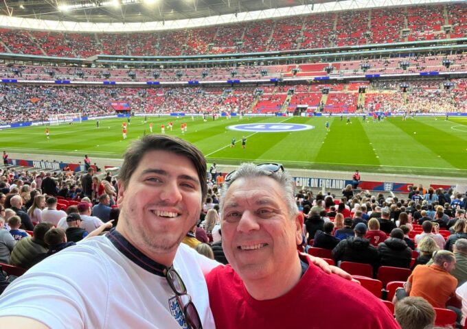 Father and Son at spots match
