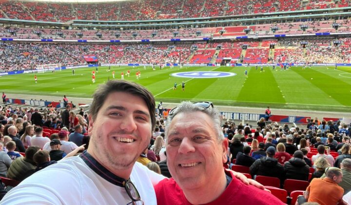 Father and Son at spots match