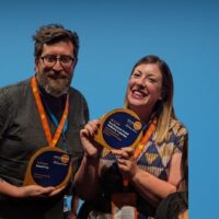 Into Work team holding award