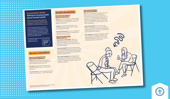 Conversation Guide - talk to young people cover