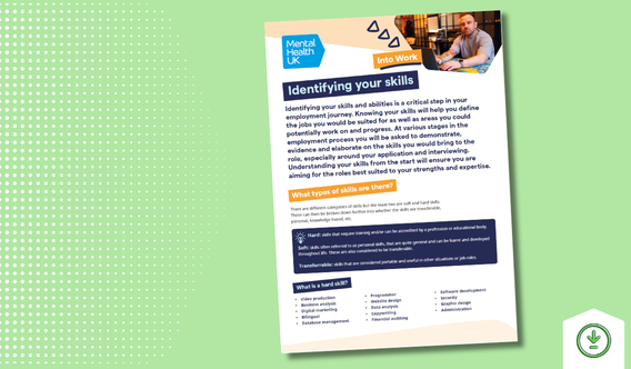 Identify your skills cover