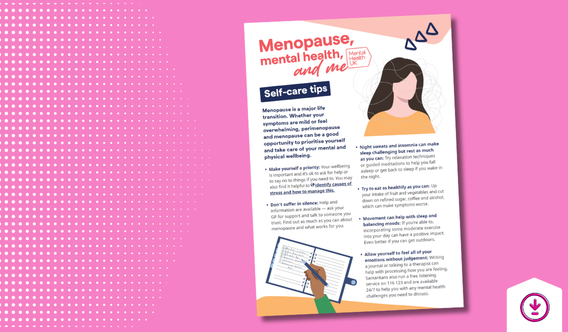 Menopause self care tips cover