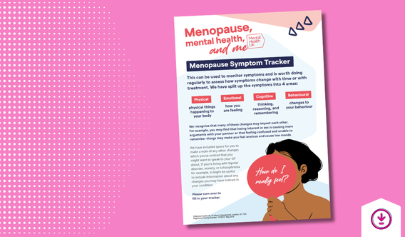 Menopause symptom tracker cover