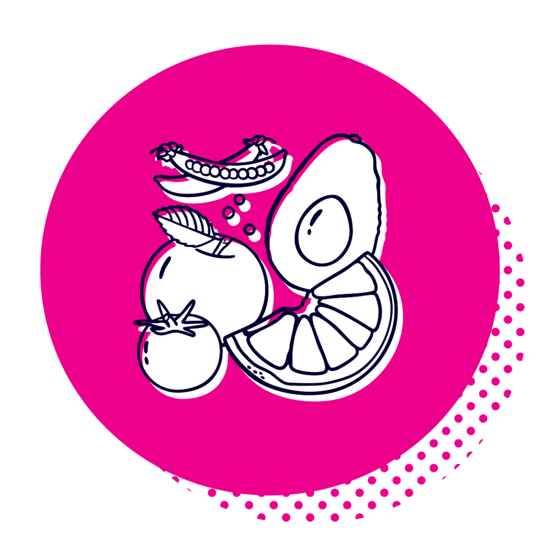 Diet and health illustration