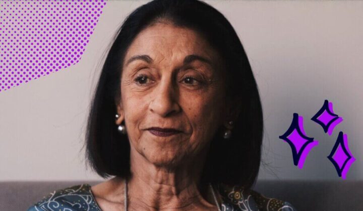 Lady looking askance