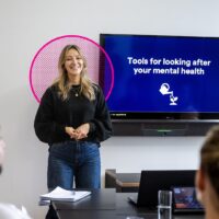 Kat training a group