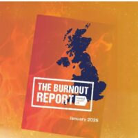 The front cover of the Burnout Report 2026