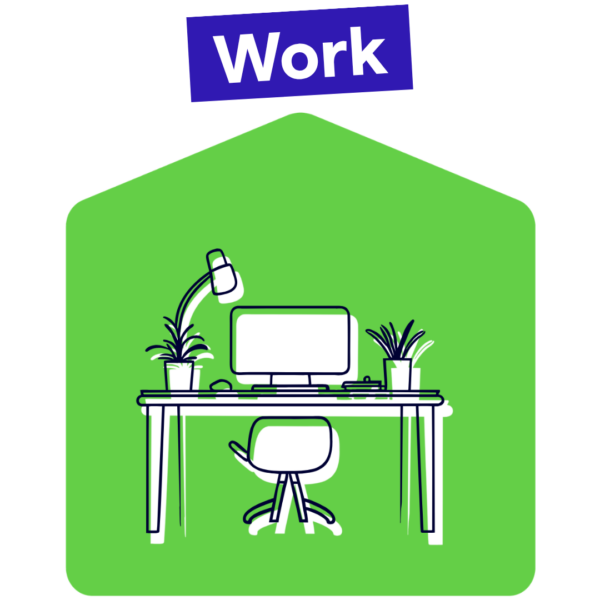 Work desk illustration